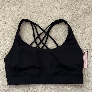 Brand new Victoria’s Secret strappy sports bra - black